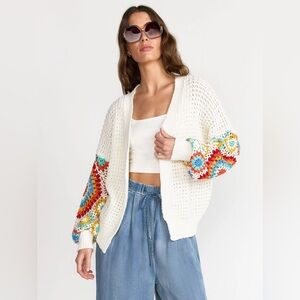 Dreamers Crochet Square Cardigan